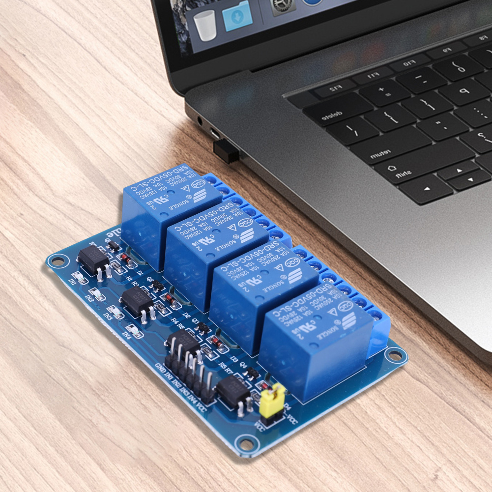5V 12V 4 Channel Relay Board w - Relay Module 4 Channel recension och pris