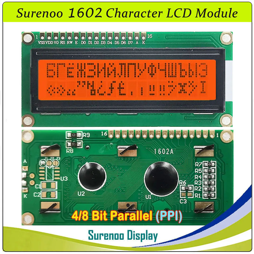 Surenoo 1602 16X2 162 5V 4-Bit - Lcd 1602 recension och pris