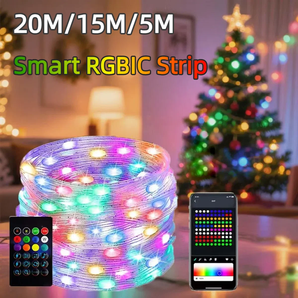 20M/10M/5M Smart USB 5V LED St - Ws2812B recension och pris