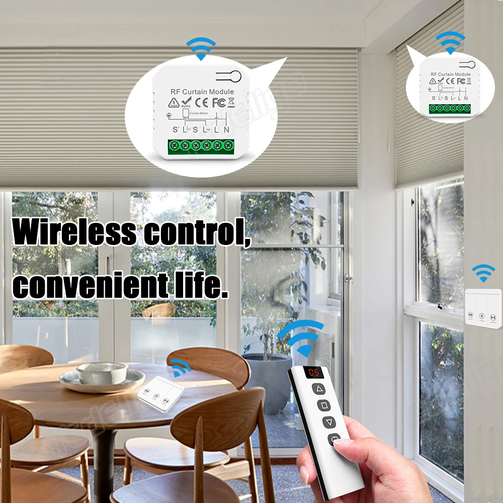 433 MHz RF Curtain Switch Modu - Ir Remote Module recension och pris
