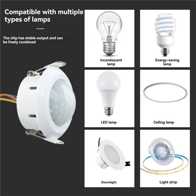 ABZL AC85-265V PIR Motion Sens - Pir Motion Sensor recension och pris