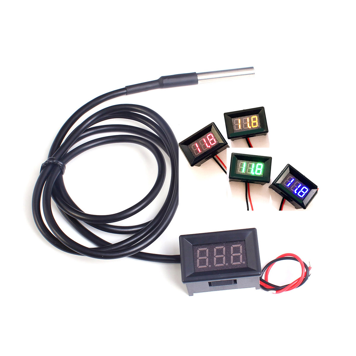 DC 12V 24V DS18b20 LED Digital - Ds18B20 recension och pris