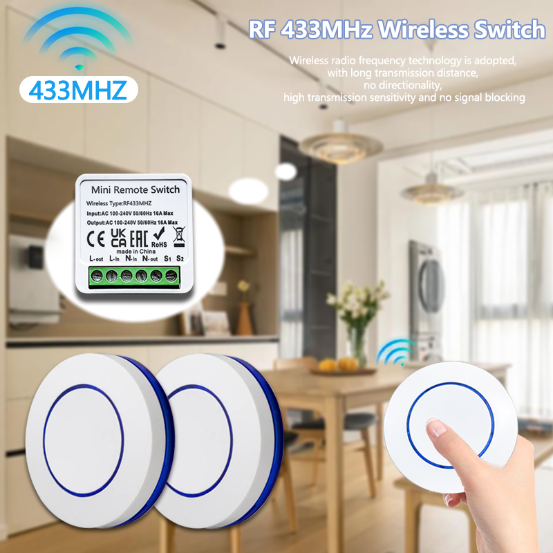 433HMz Wireless Light Switch 1 - Ir Remote Module recension och pris