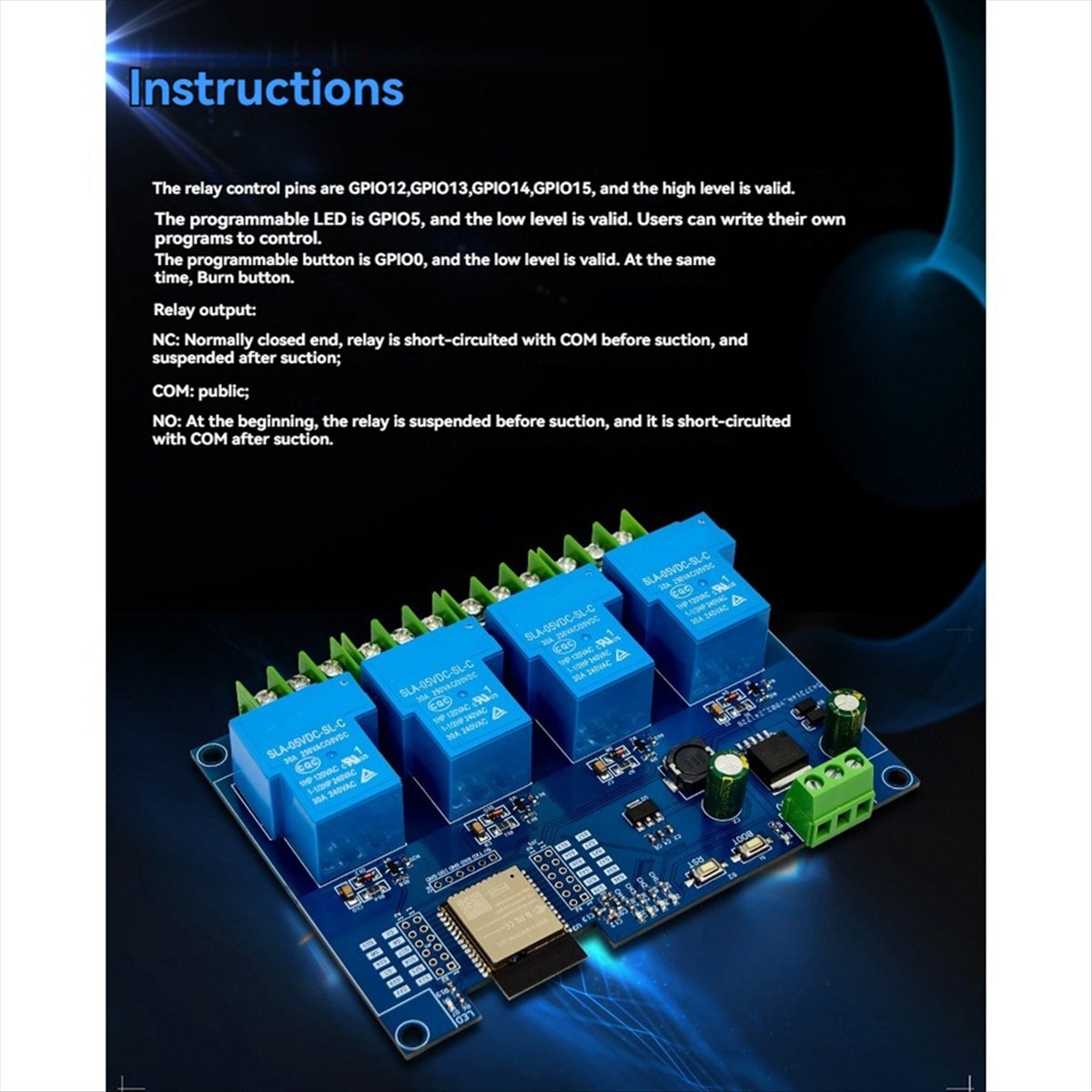 (AD11] 4 Channel Relay Module  - Relay Module 4 Channel recension och pris