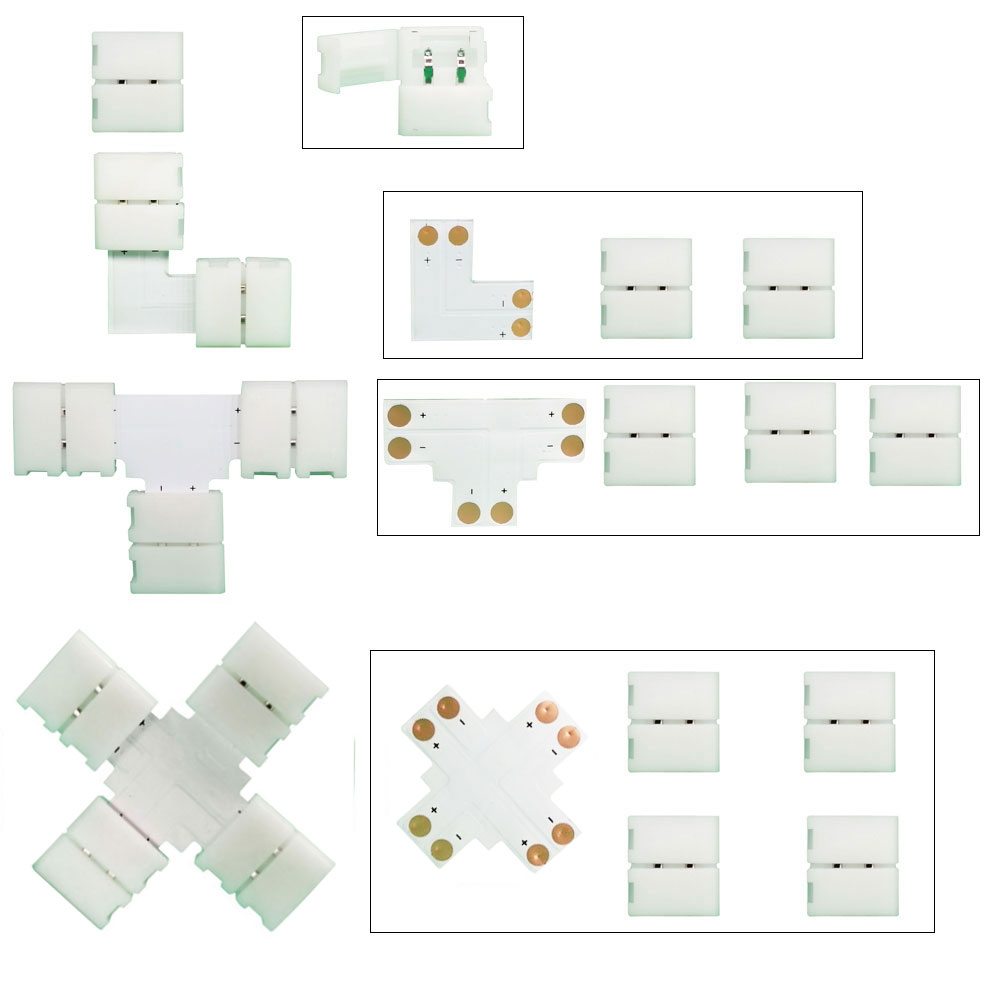 5PCS 10mm L / T / X Shape Conn - Ws2812B recension och pris
