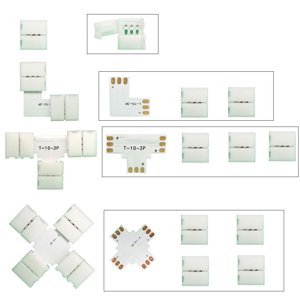5PCS 10mm L / T / X Shape Conn - Ws2812B recension och pris