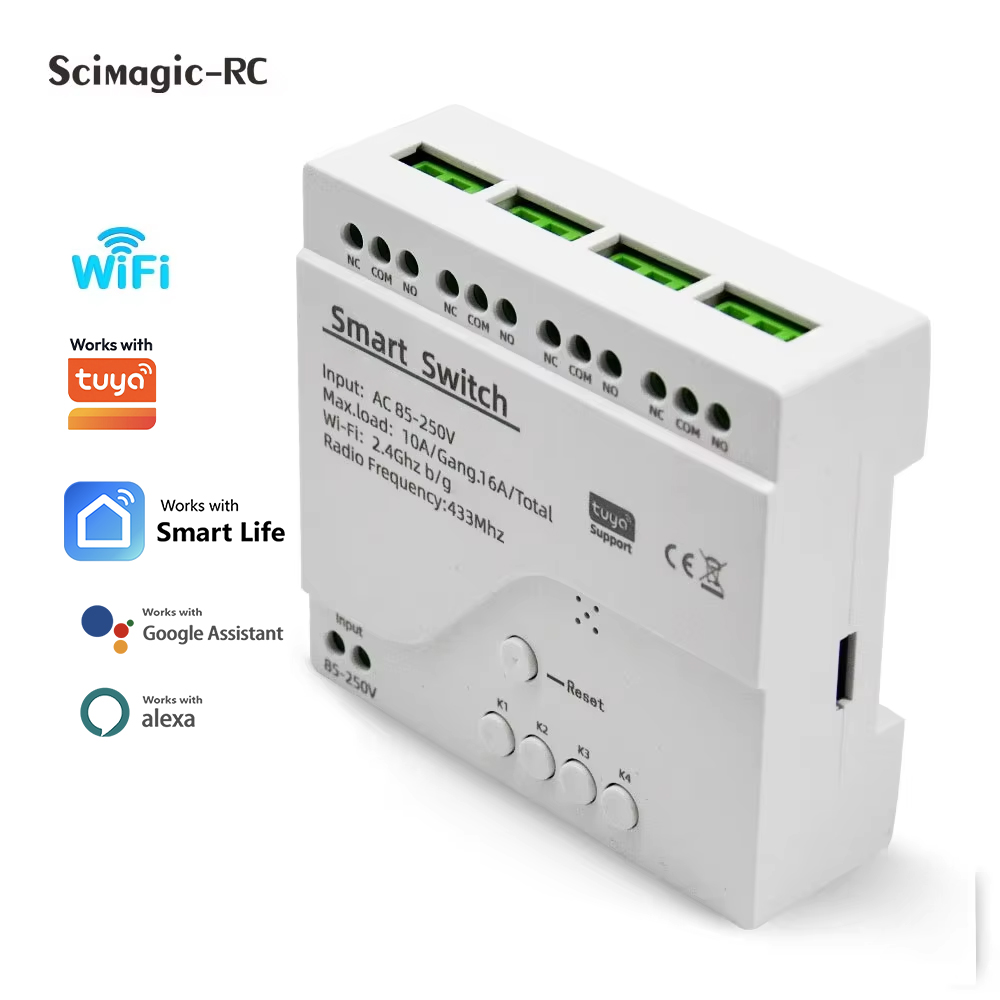 Smart Switch 4CH Relay Module  - Relay Module 4 Channel recension och pris